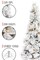 Pre Lit Slim holiday display Atka Christmas Tree 5ft with Warm White LED Lights